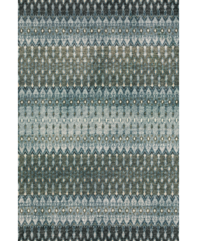 D Style Brisbane Washable Br1 5' X 7'6" Area Rug In Blue