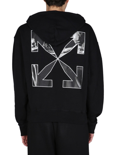 Shop Off-white "caravaggio Arrow" Sweatshirt In Black