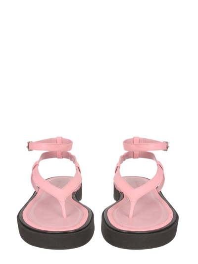 Shop By Far Cece Thong Sandals In Pink