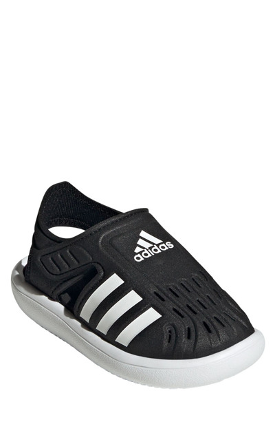 Shop Adidas Originals Water Sandal In Core Black/ftwr White
