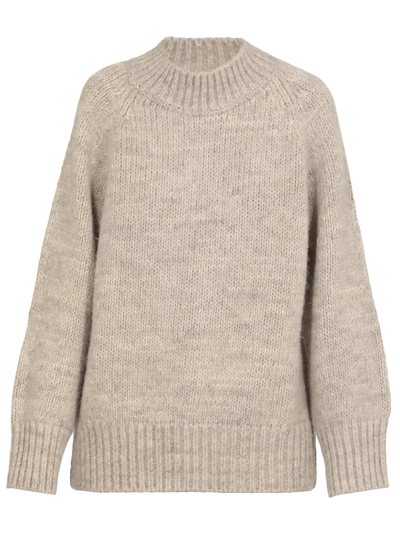 Shop Maison Margiela Thick Knit Pullover In Corteccia