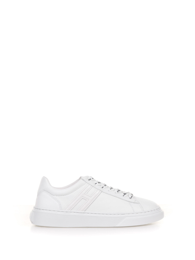 Shop Hogan H365 Leather Sneaker In Bianco