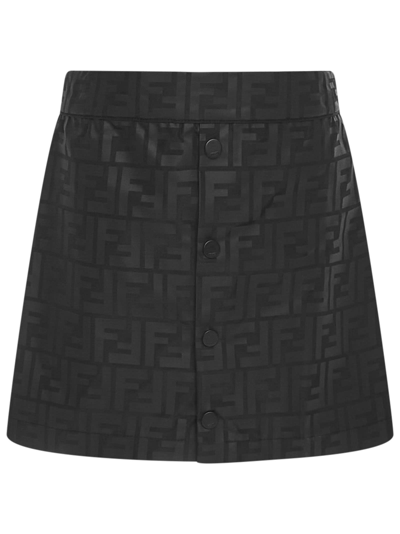 Shop Fendi Mini Skirt In Black