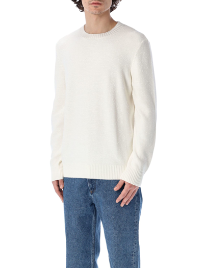 Shop Apc Mathias Sweater In Ecru