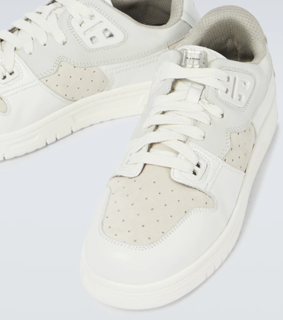 Shop Acne Studios Low-top Leather Sneakers In Multi White
