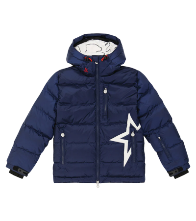 Shop Perfect Moment Bear Ski Down Jacket In Navy