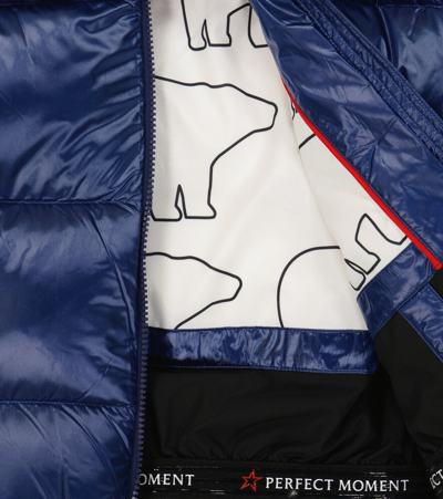 Shop Perfect Moment Boyde Ski Down Jacket In Navy