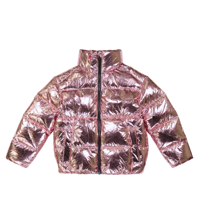 Shop Perfect Moment Nuuk Ski Down Jacket In Pure Pink Foil