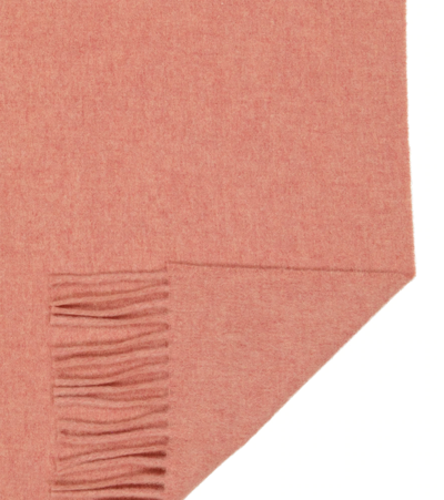 Shop Acne Studios Canada New Fringed Wool Scarf In Rose Melange