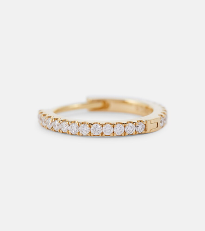 Shop Maria Tash Eternity 18kt Gold Single Hoop Earring With Diamonds In Yellow Gold