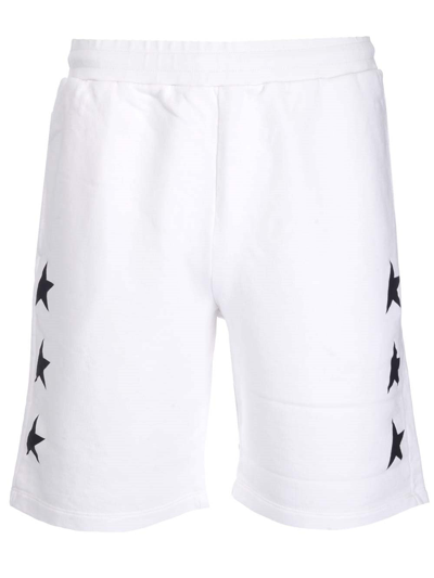 Shop Golden Goose Deluxe Brand Star Printed Shorts In White