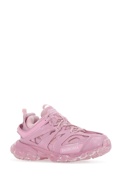 Shop Balenciaga Pink Mesh And Rubber Track Sneakers  Nd  Donna 38