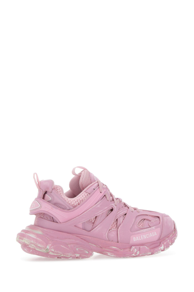 Shop Balenciaga Pink Mesh And Rubber Track Sneakers  Nd  Donna 38