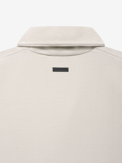 Shop Fear Of God Waffle Cotton Robe In Beige