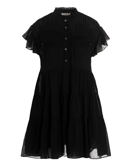 Shop Isabel Marant Étoile Lanikaye Mockneck Mini Dress In Black