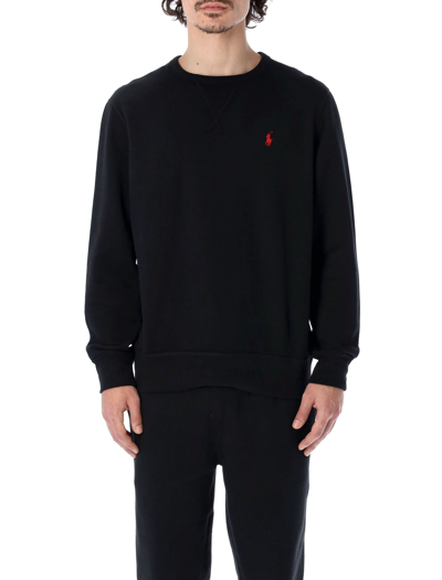 Shop Polo Ralph Lauren Logo Embroidered Long In Black