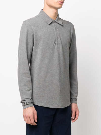 Shop Orlebar Brown Tailored-fit Polo Shirt In Grey