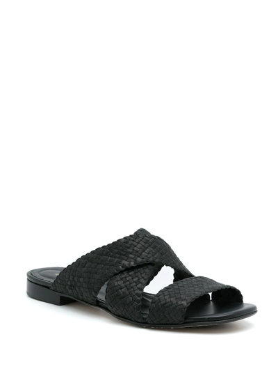 Sarah Chofakian Tristan Open-toe Sandals In Black