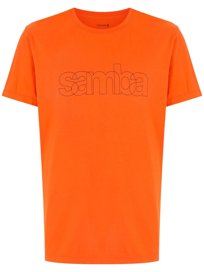 Shop Osklen Vintage Samba Cotton T-shirt In Orange