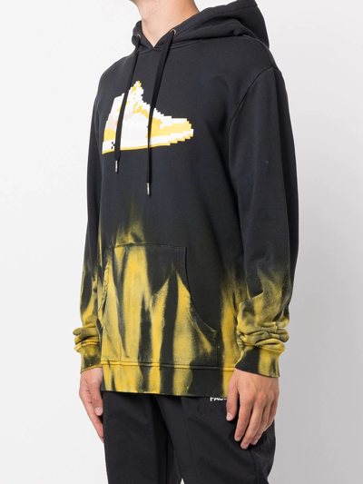 Mostly Heard Rarely Seen 8-bit Canary Tie-dye Pullover Hoodie In Black
