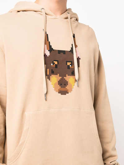 Mostly Heard Rarely Seen 8-bit Doberman Pincher Pullover Hoodie In Brown