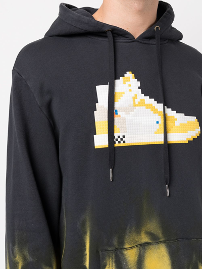 Mostly Heard Rarely Seen 8-bit Canary Tie-dye Pullover Hoodie In Black