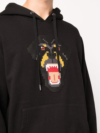 Mostly Heard Rarely Seen 8-bit Rottweiler Graphic-print Pullover Hoodie In Black