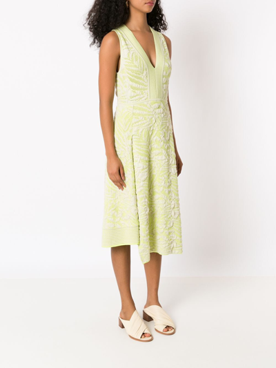 Shop Alcaçuz Bahia A-line Midi Dress In Yellow