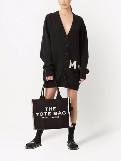 Marc Jacobs The Jacquard Large Tote Bags In Black