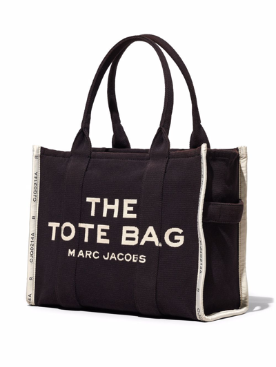 Marc Jacobs The Jacquard Large Tote Bags In Black