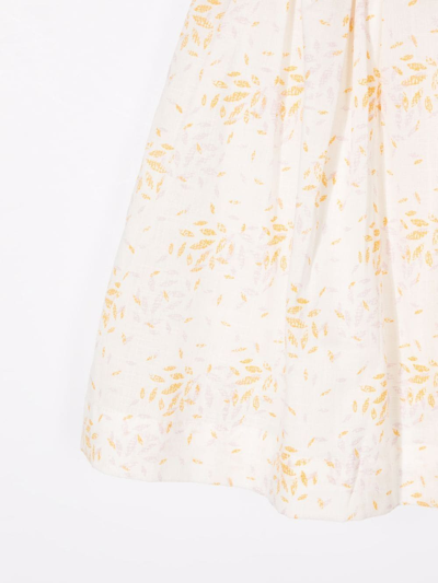 Shop Bonpoint Suzon Floral-print Mini Skirt In White