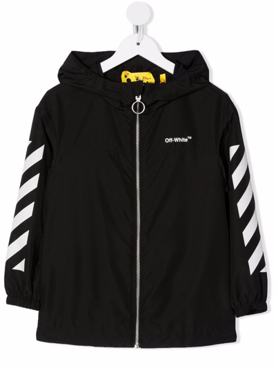 Shop Off-white Chest Logo-print Jacket In Black