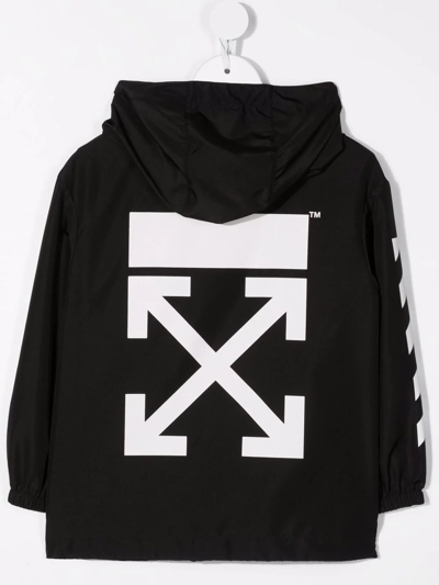 Off-white Chest Logo-print Jacket In Black