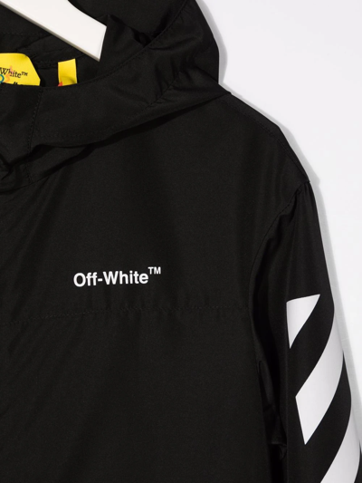 Off-white Chest Logo-print Jacket In Black