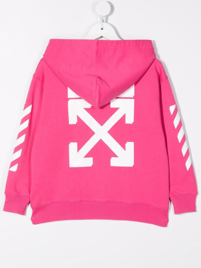 Shop Off-white Chest Logo-print Jacket In Pink