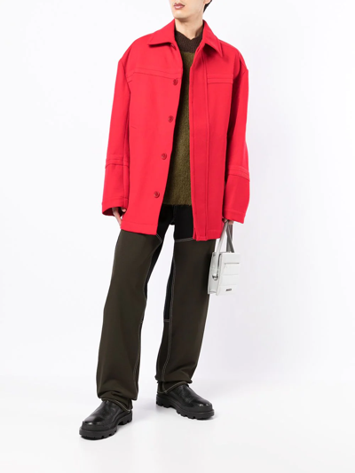 Jacquemus Oversized Straight-fit Jacket In Red