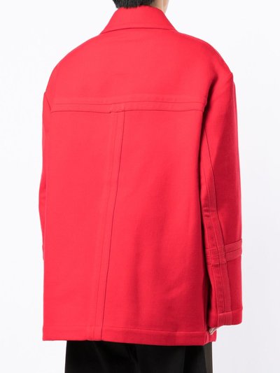 Jacquemus Oversized Straight-fit Jacket In Red