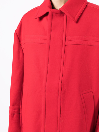 Jacquemus Oversized Straight-fit Jacket In Red