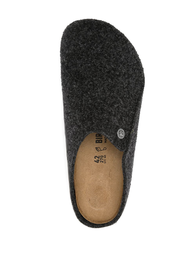 Birkenstock Zermatt Standard Wool Felt Unisex Clogs In Black
