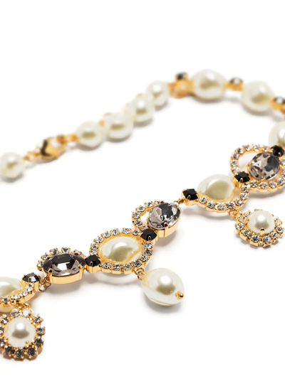 Shop Erdem Swirl Necklace In White