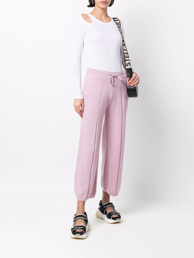 Shop Stella Mccartney Inverted Pleat Comfort Trousers In Pink