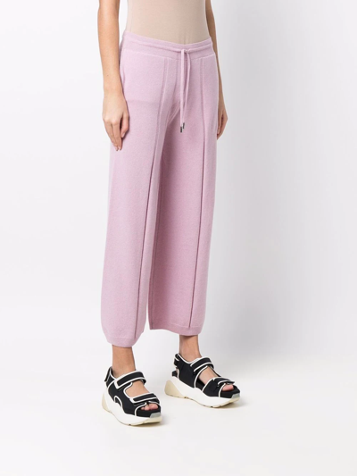 Stella Mccartney Inverted Pleat Comfort Trousers In Pink