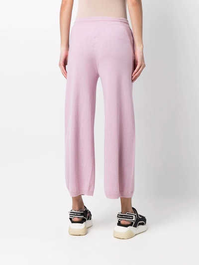 Stella Mccartney Inverted Pleat Comfort Trousers In Pink