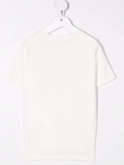 Shop Versace Cotton Logo-print T-shirt In White