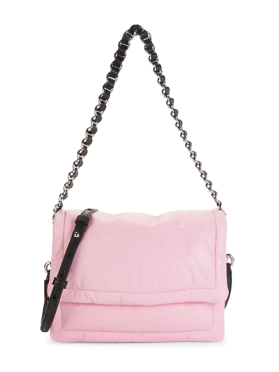 Shop Marc Jacobs Women's The Pillow Bag Leather Crossbody In Powder Pink