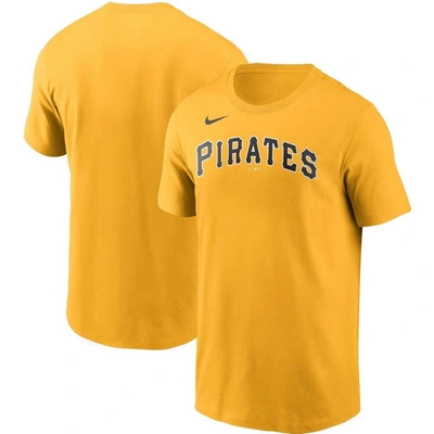 Shop Nike Gold Pittsburgh Pirates Team Wordmark T-shirt