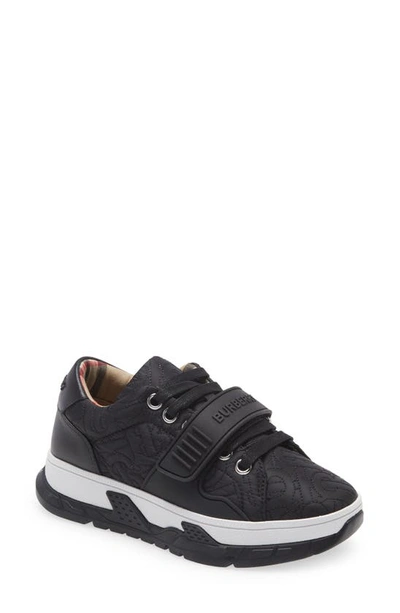 Shop Burberry Union Tb Monogram Sneaker In Black