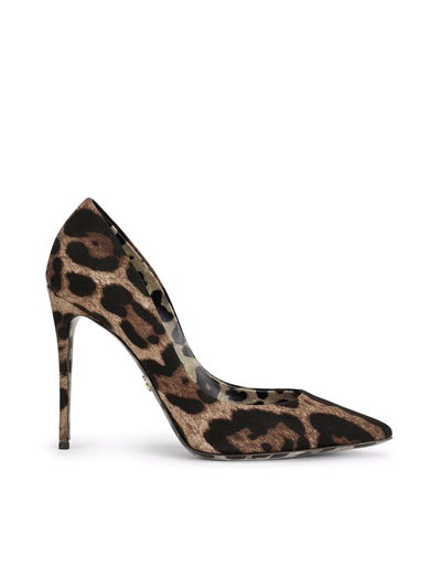 Shop Dolce & Gabbana Leopard-print Stiletto Pumpsv In Multicolour