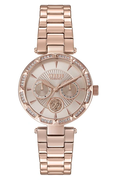 Shop Versus Sertie Bracelet Watch, 36mm In Rose Gold
