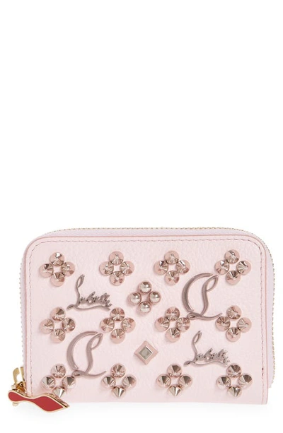 Shop Christian Louboutin Panettone Leather Coin Purse In Poupee/ Poupee Met